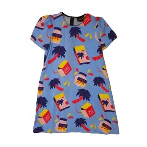 Nooworks Colorful Graphic Print Mini Dress Size Small